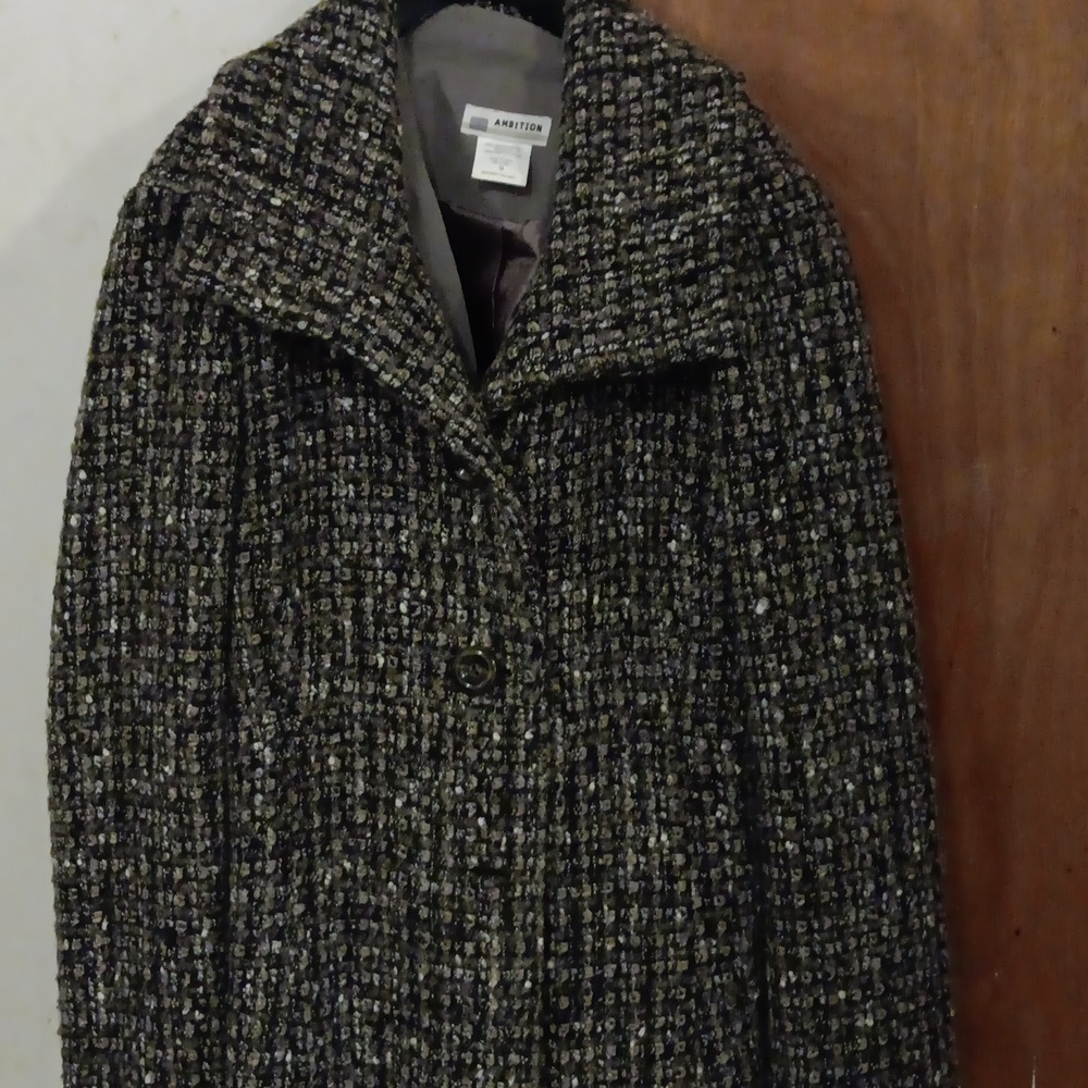 Elliott Lauren Women's Classic Tweed Pea Coat